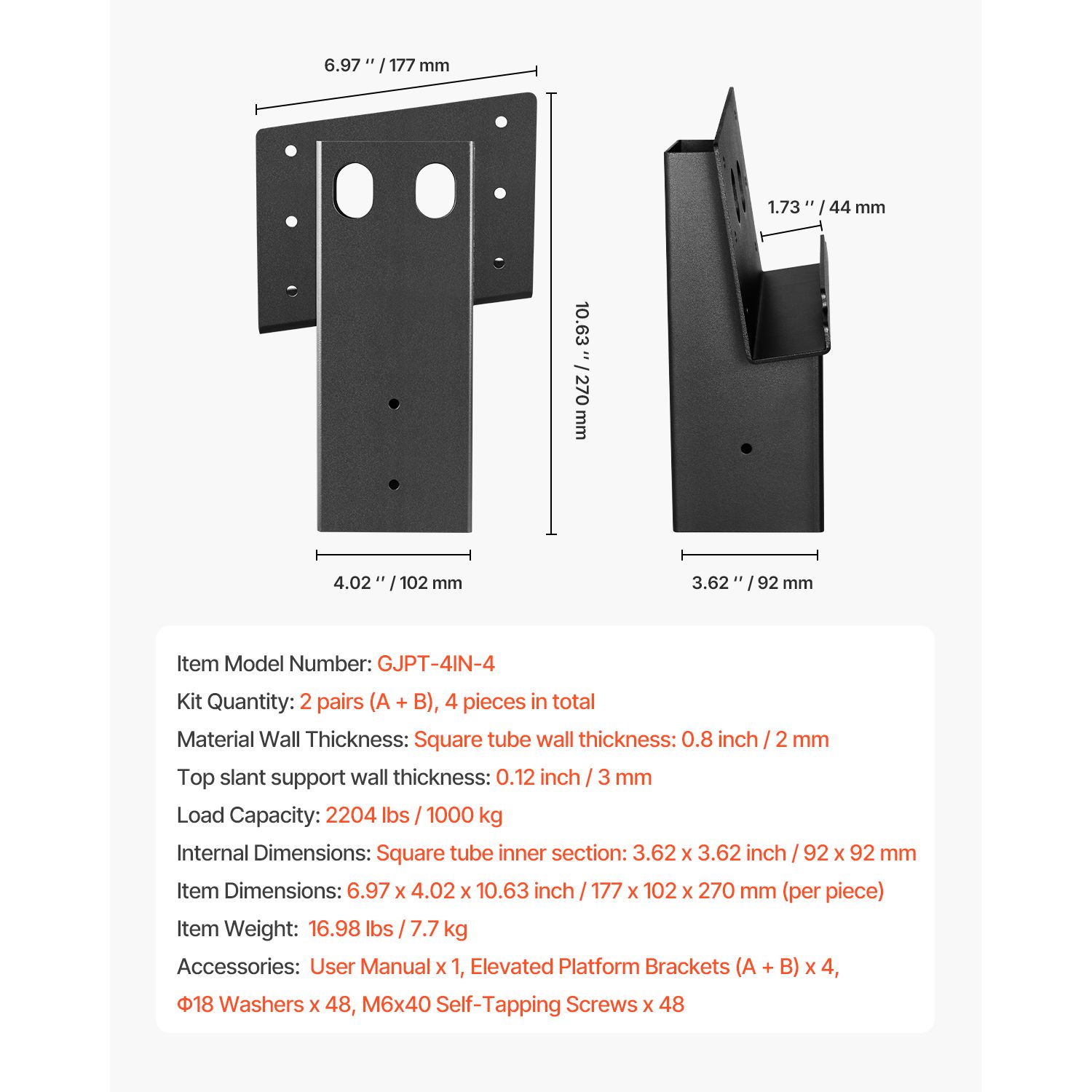 Outdoor Hunting Blinds - Deer Blind Brackets, Outdoor 3.6x3.6 Platform