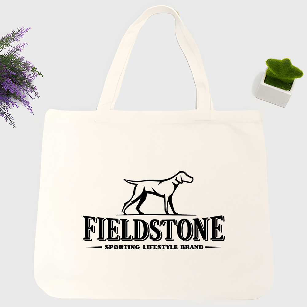 Hunting Dog Outdoor Shop - hunting dog graphic canvas tote bag,