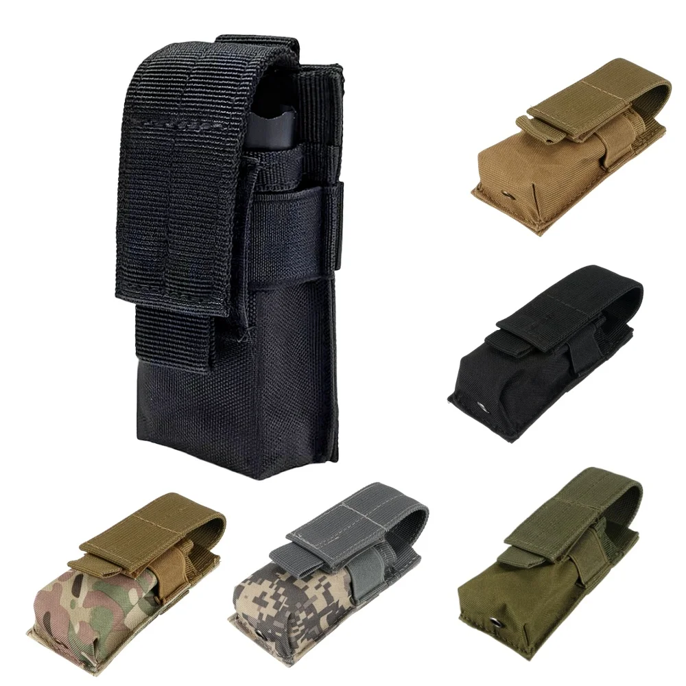 Outdoor Hunting Magazines - Molle Tactical M5 Flashlight Pouch 9MM