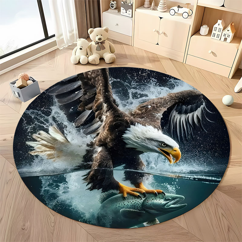 Hunting Outdoor Rug - Free shipping! Eagle Hunting Scene Rug