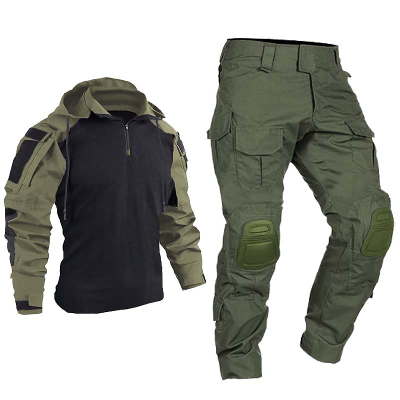 Hunting Outdoor Shirts - Men Outdoor Sets Tactical Windproof Suits