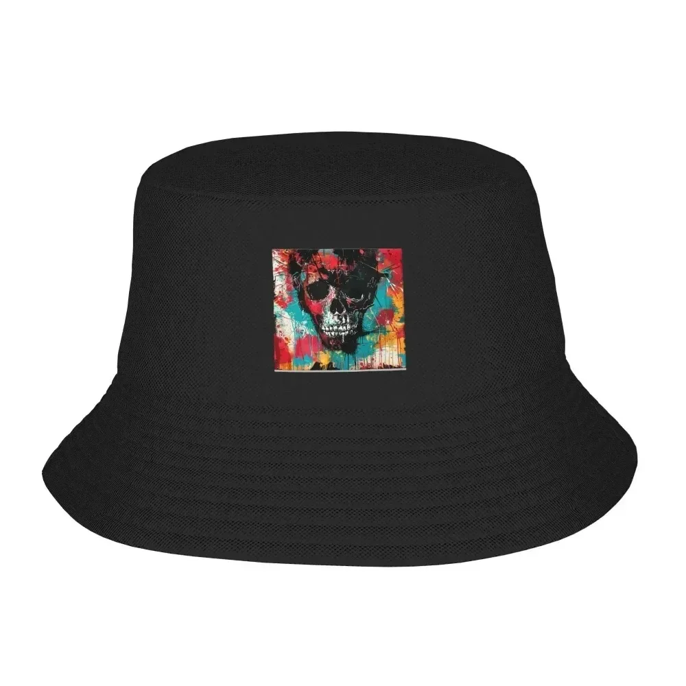 Outdoor Hunting Paintings - 2026 Skull Painting Design Bucket Hat