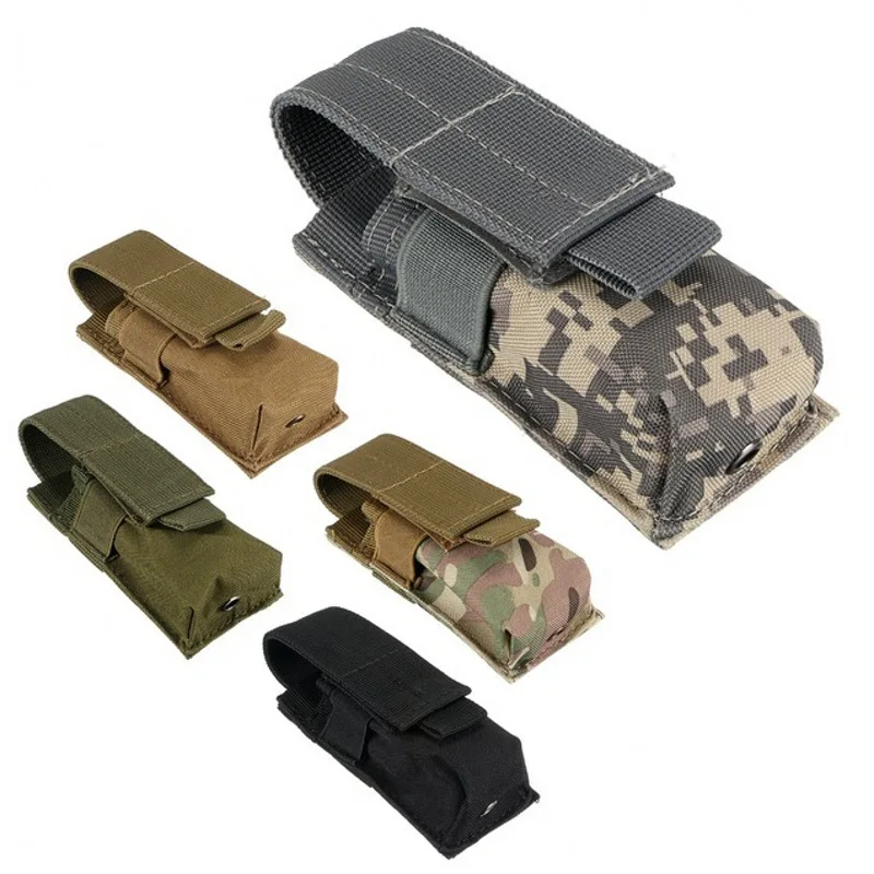 Outdoor Hunting Magazines - Molle Tactical M5 Flashlight Pouch 9MM
