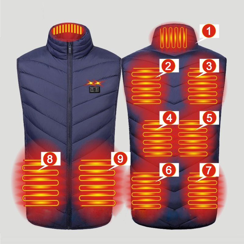 Winter 9 Areas Heated Vest Out - Outdoor Hunting Heater review and price
