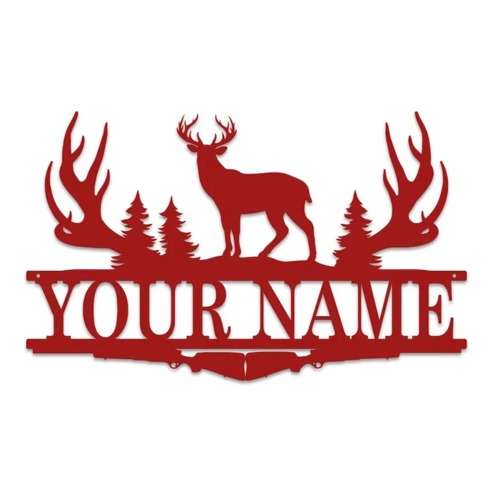 Buck Antler Split Monogram Sig - Outdoor Hunting Names review and price