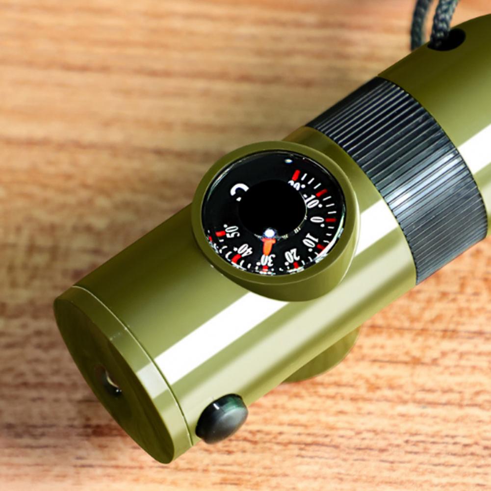 7-In-1 Multifunctional Whistle - Hunting Outdoor Thermometer review and price