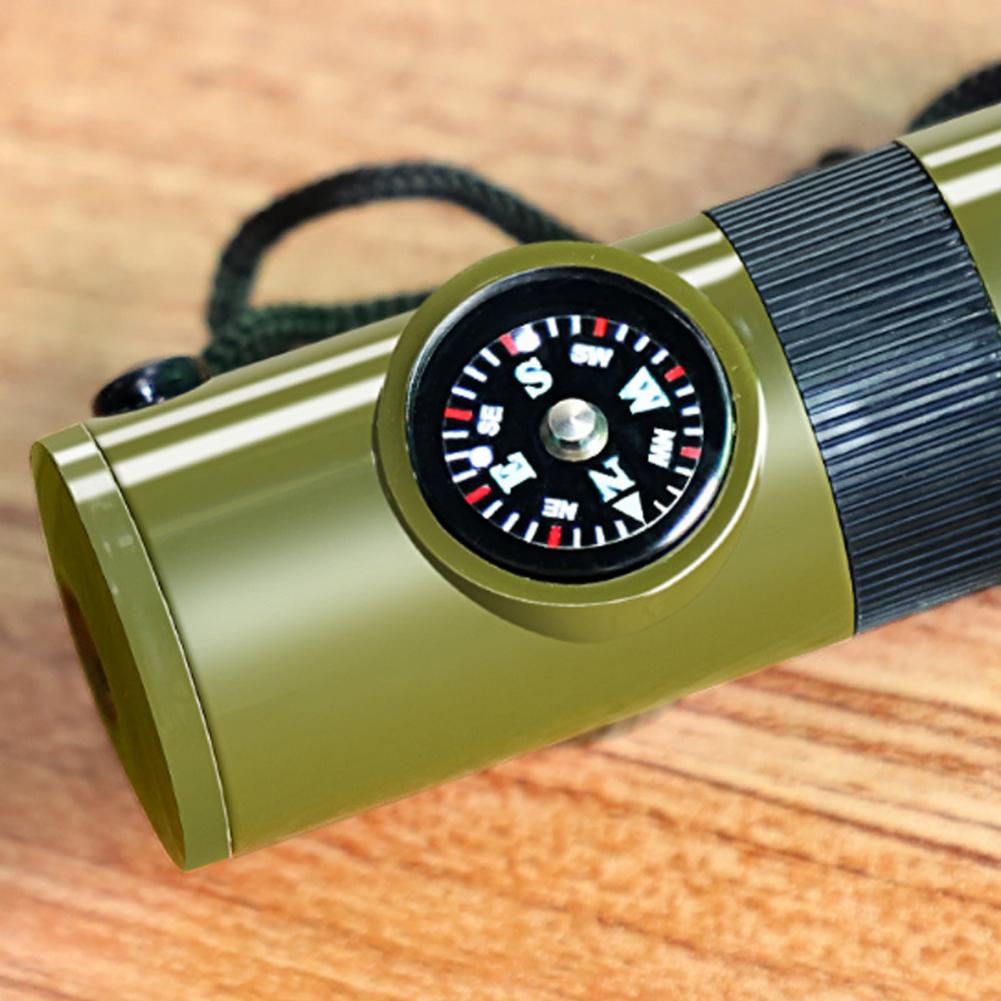 7-In-1 Multifunctional Whistle - Hunting Outdoor Thermometer review and price
