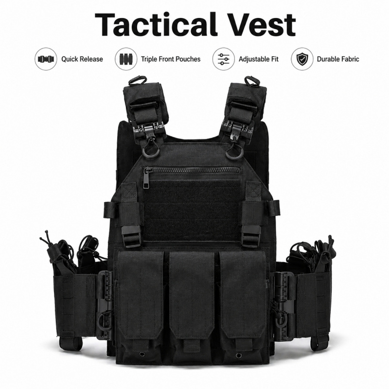 Tactical Vest Polyester Carrie - Outdoor Hunting Magazines review and price
