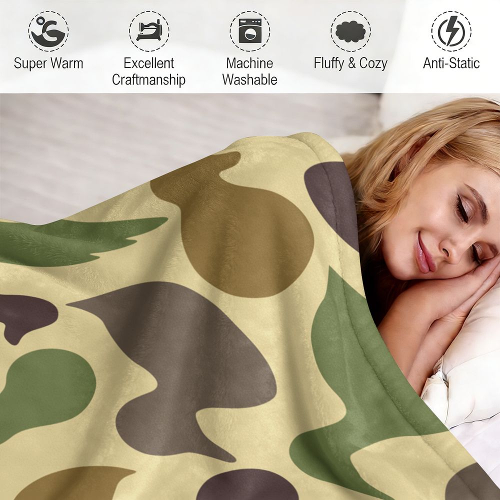 Duck Pattern Flannel Blanket S - Hunting Outdoor Rug review and price