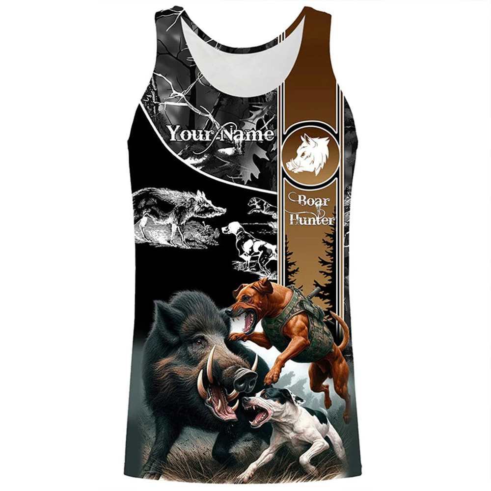 Custom Name Boar Hunter Tank T - Outdoor Hunting Names review and price