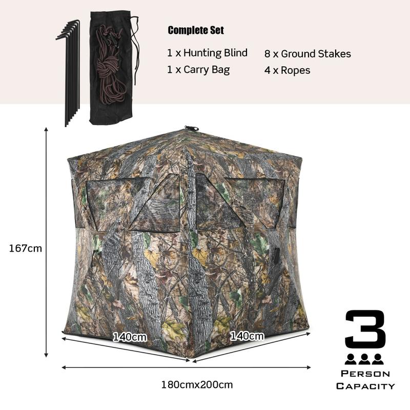 Portable Hunting Blind with Gr - Outdoor Hunting Blinds review and price