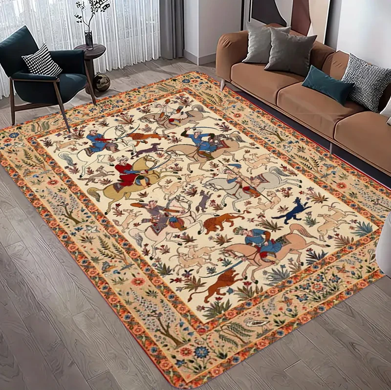 Vintage Persian Hunting Floral - Hunting Outdoor Rug review and price