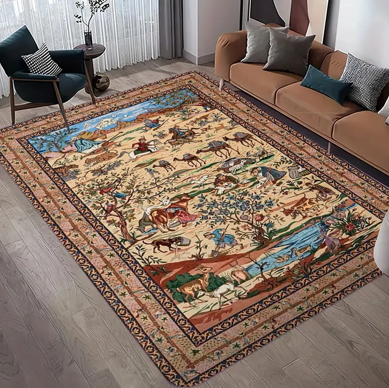 Vintage Persian Hunting Floral - Hunting Outdoor Rug review and price