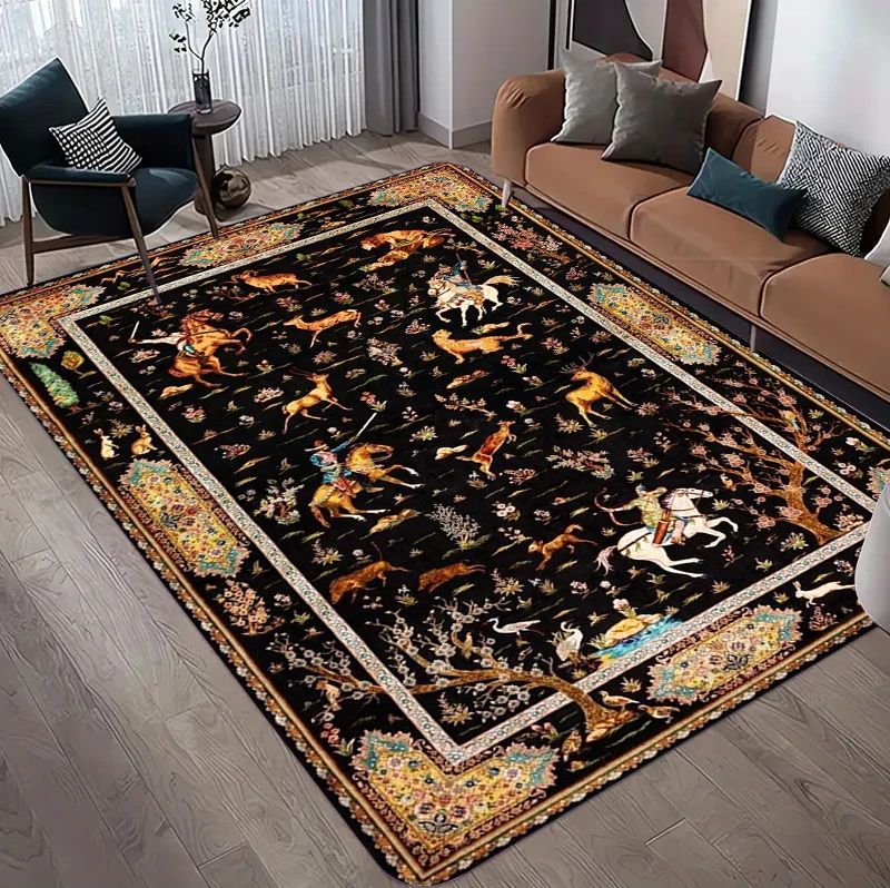 Vintage Persian Hunting Floral - Hunting Outdoor Rug review and price