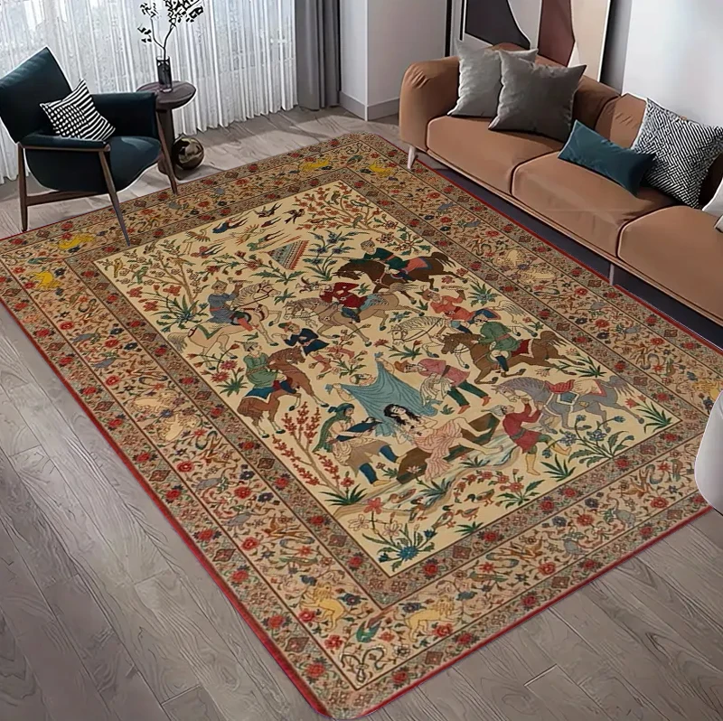 Vintage Persian Hunting Floral - Hunting Outdoor Rug review and price