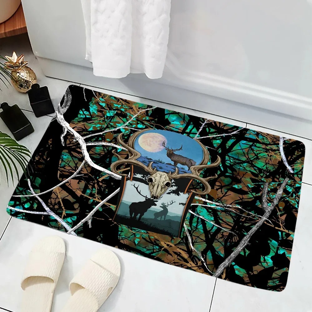 Camouflage Forest Boar Print D - Hunting Outdoor Rug review and price