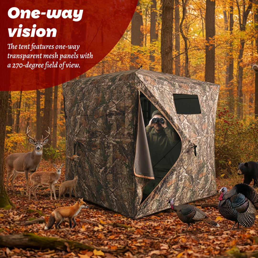 Camouflage Pop-Up Hunting Blin - Outdoor Hunting Blinds review and price