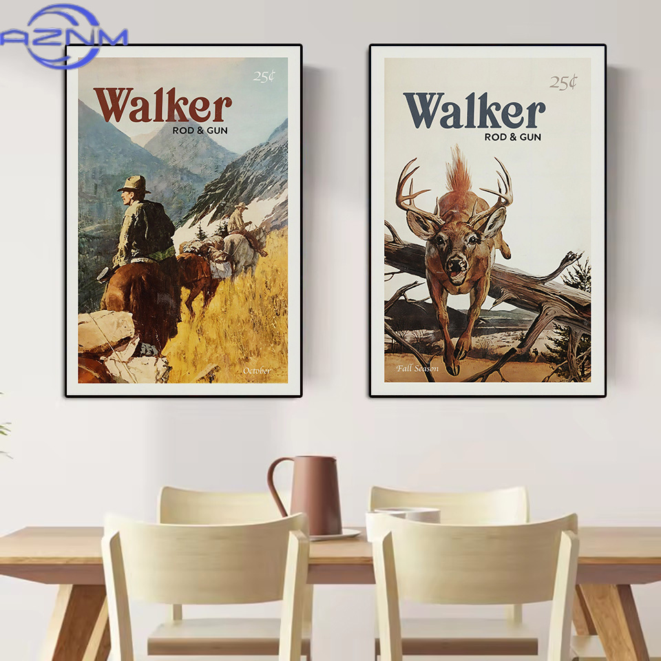 AZNM Retro Wildlife Outdoor Hu - Outdoor Hunting Paintings review and price
