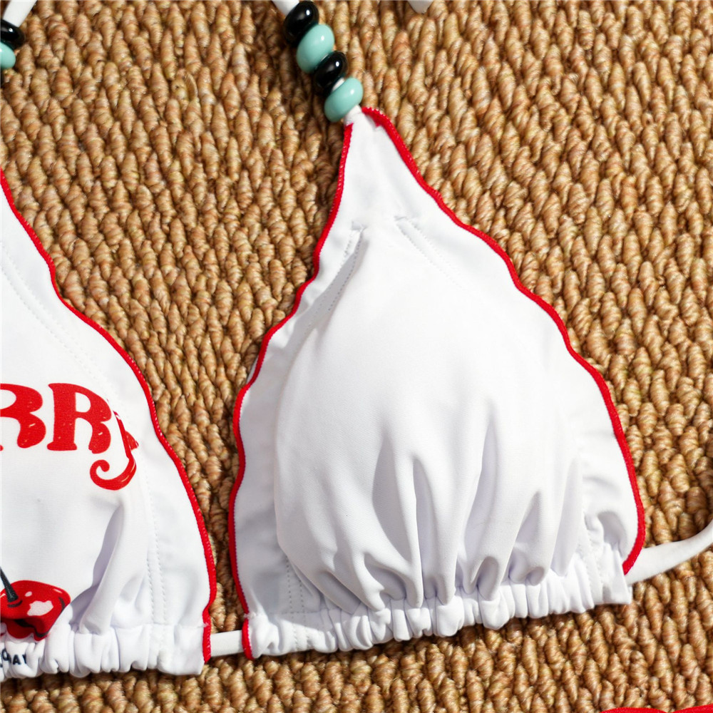 Sexy Cherry Print Triangle Str - Bow Stringer Tool review and price