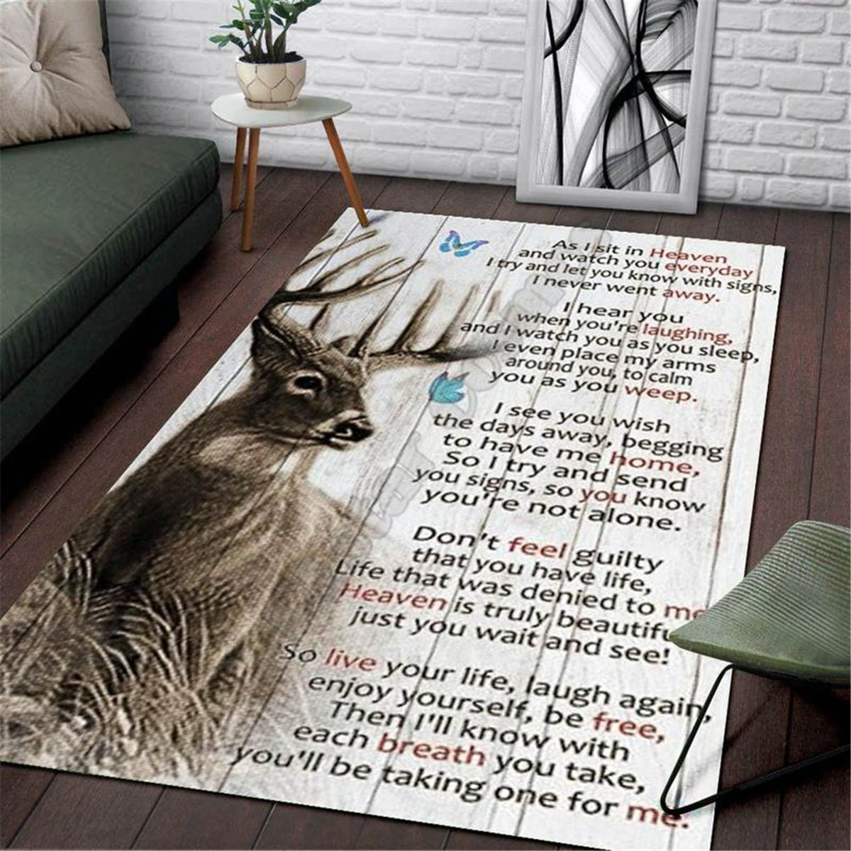 Deer Hunting Area Rug 3d print - Hunting Outdoor Rug review and price