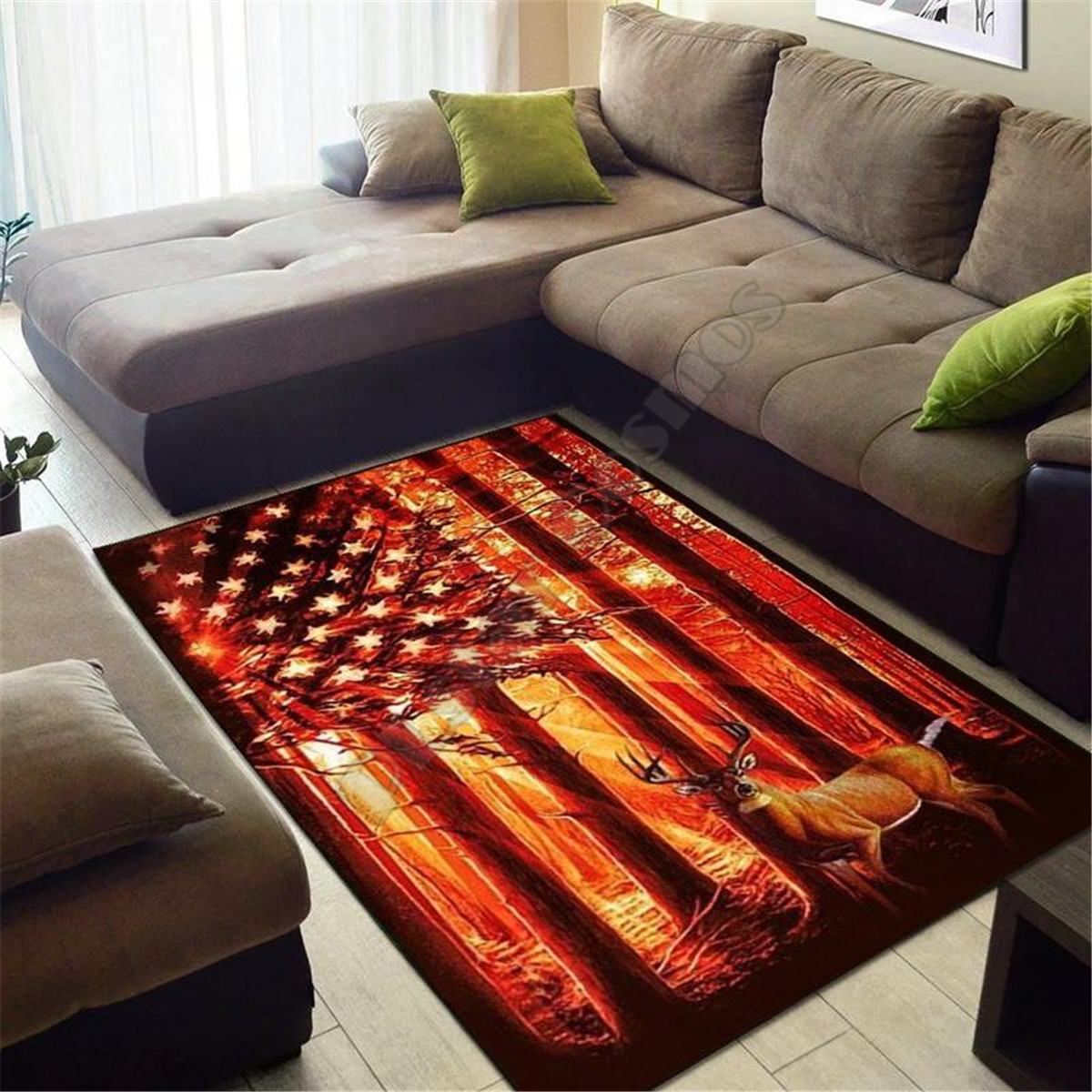 Deer Hunting Area Rug 3d print - Hunting Outdoor Rug review and price
