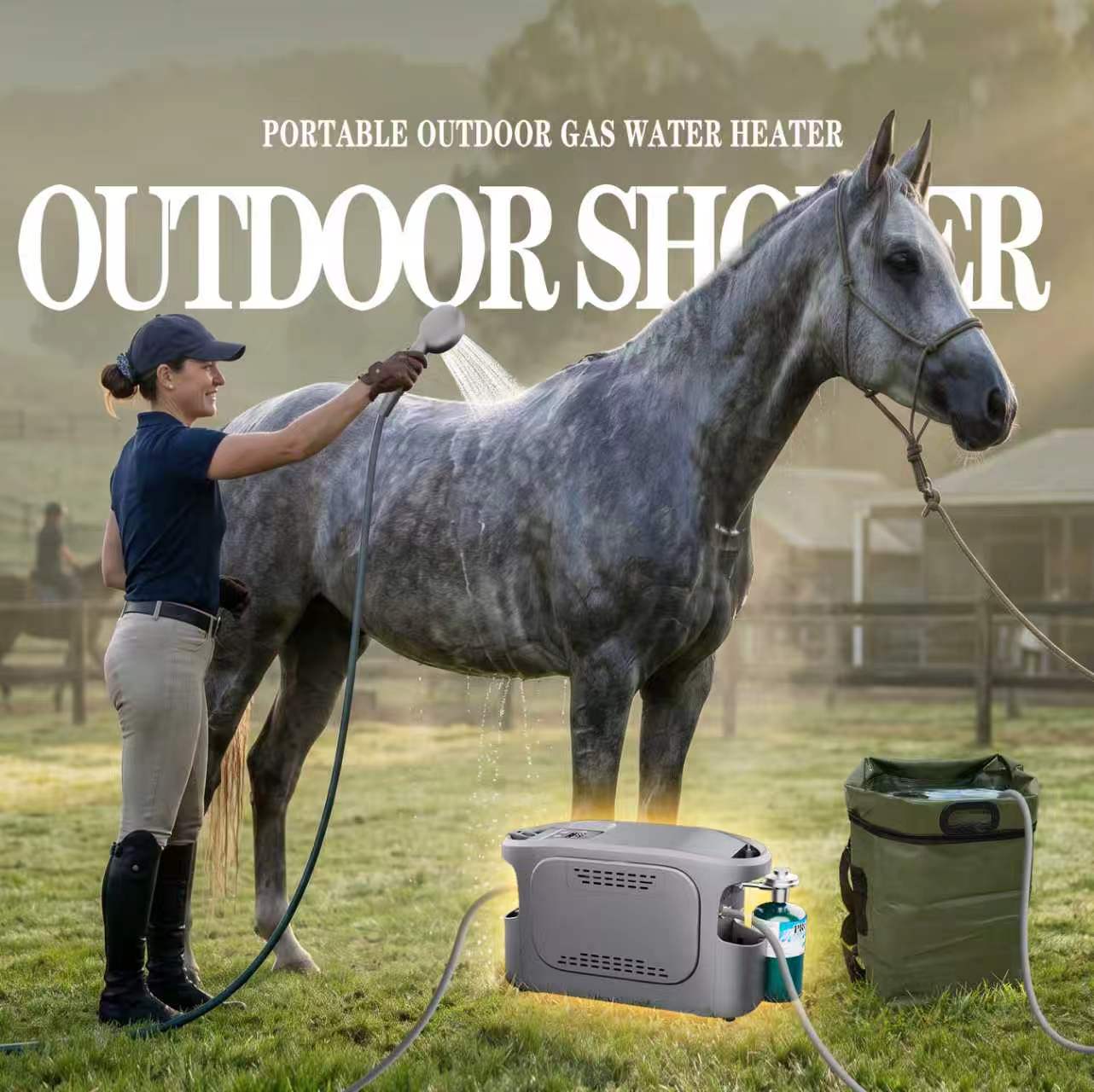 Off-grid Shower Gas Water Heat - Outdoor Hunting Heater review and price