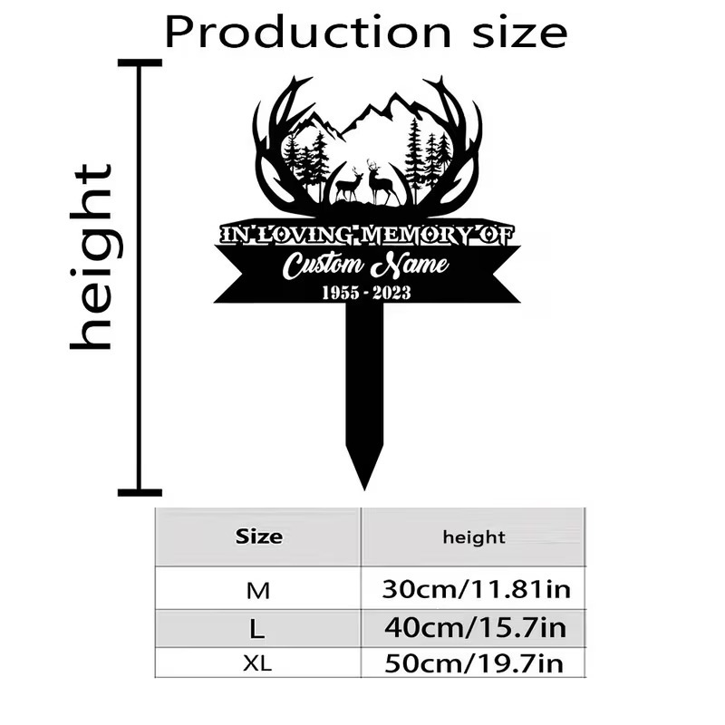Custom Deer Hunting Memorial S - Outdoor Hunting Names review and price